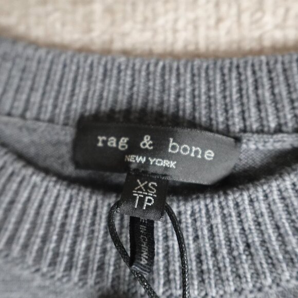 Rag & Bone Womens Sweater XS Grey Merino Wool Silk Sadie NEW Read - Picture 6 of 14